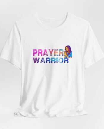 Women’s Prayer Warrior Tee – Christian Faith T-Shirt, Inspirational Bible Verse Shirt for Women, Religious Graphic Tee, Spiritual Gift Idea